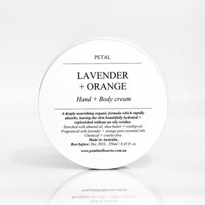 Hand + Body Cream - Lavender + Orange