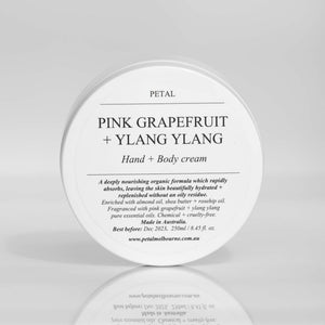 Hand + Body Cream - Pink Grapefruit + Ylang Ylang