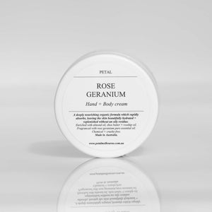 Hand + Body Cream - Rose Geranium