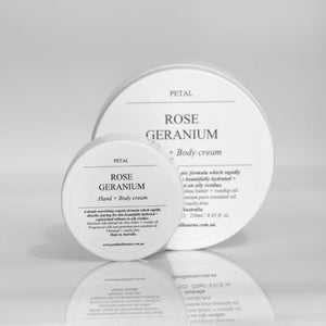 Hand + Body Cream - Rose Geranium